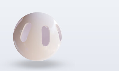 3d Sport Ball Wiffleball rendering left view