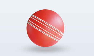 3d Sport Ball Cricket rendering front view