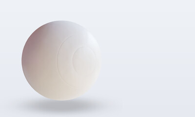 3d Sport Ball Lacrosse Ball rendering left view