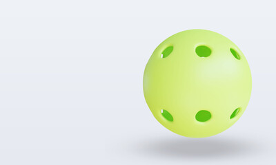 3d Sport Ball Pickleball rendering right view