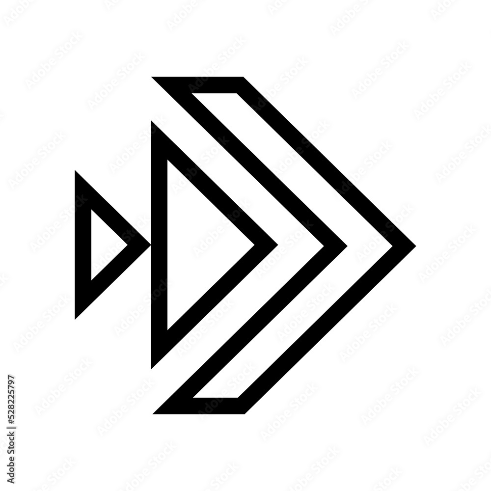 Poster abstract futuristic shape icons for ui ux website or design element. creative geometric design eleme