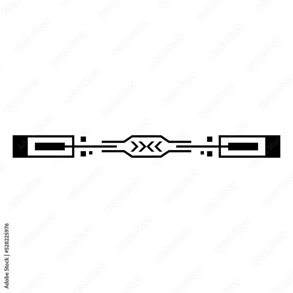 Poster detail bars vector illustration for web interface design. hud gaming element in a simple style. a co