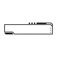 HUD futuristic display with detail for sci-fi monitor screen. illustration for modern background and High technology user interface.