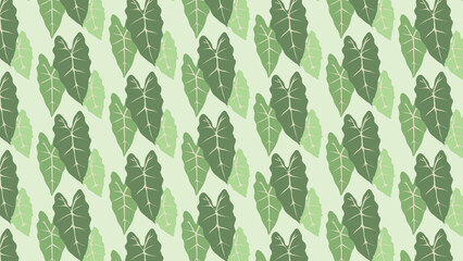 green leaves pattern