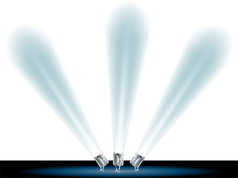 Search Or Spot Lights Illustration