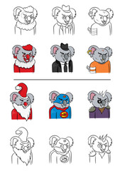 Crazy Koala NFT Cartoon Character Animal Bear Traits