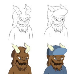 Beast Avatar NFT Cartoon Character Monster Hip Hop