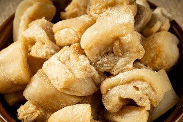 Chinese food local snack lard residue