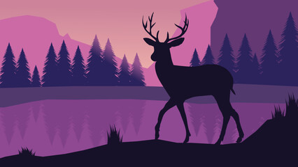 deer in the forest