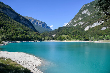 Lake Tenno on the Italian Dolomites