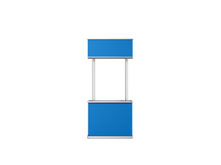 Transparent Advertising Stand Banner Image