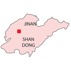CHINA'S POLITICAL MAP, CHINA'S DIFFERENT REGIONS, STATES, AND PROVINCES  STATE OF jinan shan dong 
