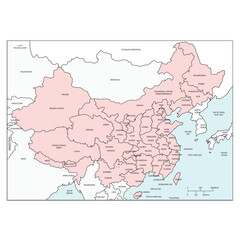 CHINA'S POLITICAL MAP, CHINA'S DIFFERENT REGIONS, STATES, AND PROVINCES  STATE OF 
