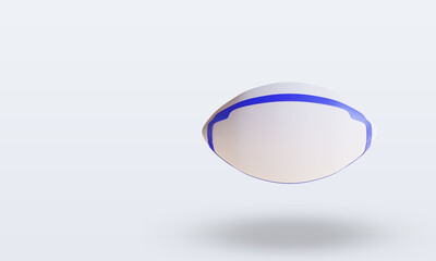 3d Sport Ball Rugby rendering top view