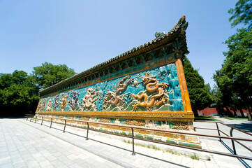 Jiulongbi, Beihai Park, Beijing, China, was built during the Qianlong reign of the Qing Dynasty...