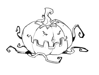 Spooky Jack O Lantern Pumpkin Halloween