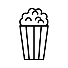 Pop corn icon - Editable stroke