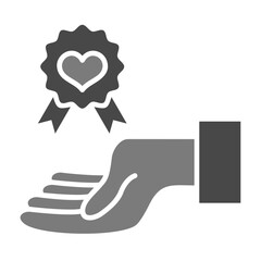 Reward Greyscale Glyph Icon