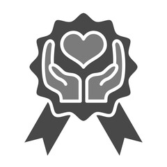 Award Greyscale Glyph Icon