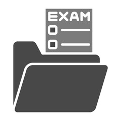 Folder Greyscale Glyph Icon