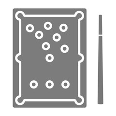 Billiard Greyscale Glyph Icon