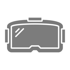 Vr Glasses Greyscale Glyph Icon