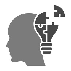 Strategy Greyscale Glyph Icon