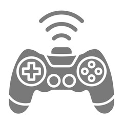 Gamepad Greyscale Glyph Icon