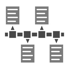 Timeline Greyscale Glyph Icon