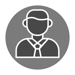 Manager Greyscale Glyph Icon
