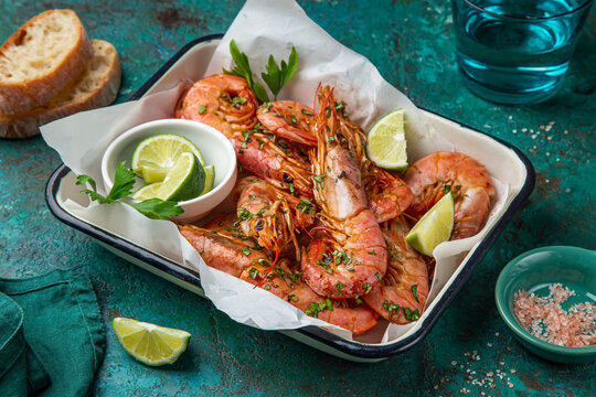 roasted langoustines prawnes
