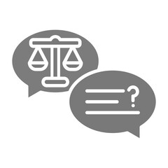 Discussion Greyscale Glyph Icon