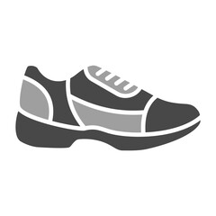 Shoes Greyscale Glyph Icon