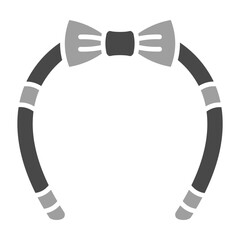 Headband Greyscale Glyph Icon