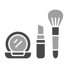 Makeup Greyscale Glyph Icon
