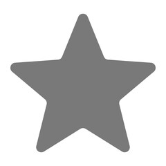 Star Greyscale Glyph Icon
