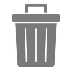 Bin Greyscale Glyph Icon