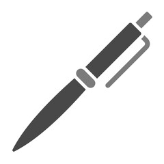 Pen Greyscale Glyph Icon