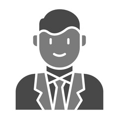 Groom Greyscale Glyph Icon