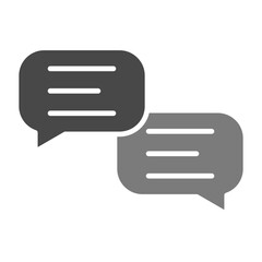 Chat Greyscale Glyph Icon