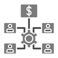 Organization Greyscale Glyph Icon