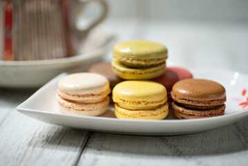 コーヒーとマカロン