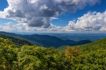 Blue Ridge Parkway Scenic Views in North Carolina, USA