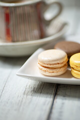 コーヒーとマカロン