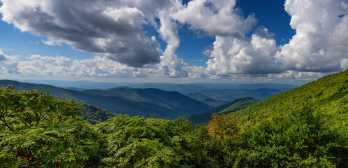 Blue Ridge Parkway Scenic Views in North Carolina, USA