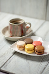 コーヒーとマカロン