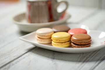 コーヒーとマカロン