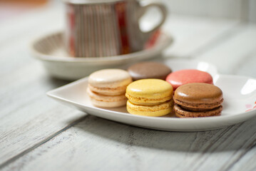 コーヒーとマカロン