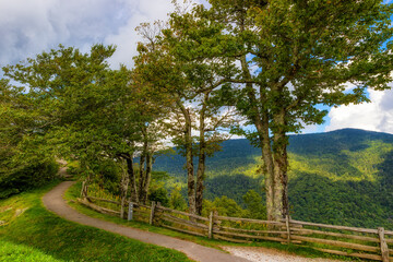 Blue Ridge Parkway Scenic Views in North Carolina, USA