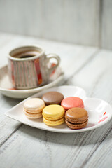 コーヒーとマカロン